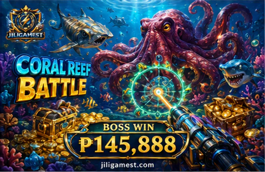 JILIGAMES Fishing screen with moving target path and cannon controls